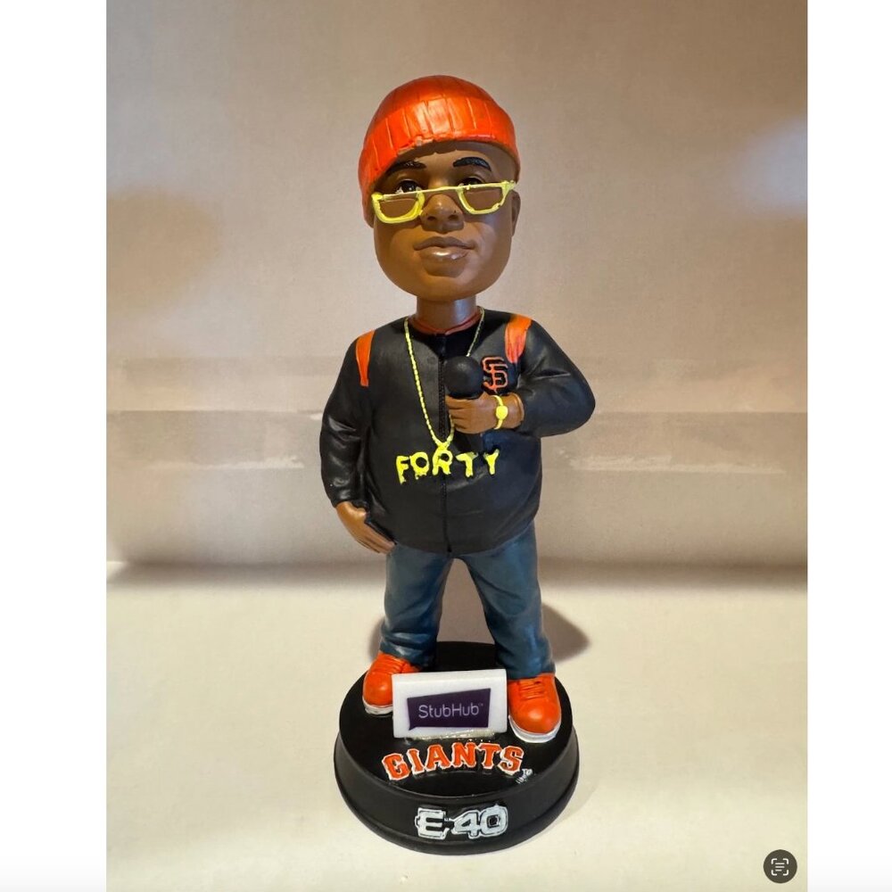 San Francisco SF Giants 2022 E-40 Bobblehead E40 Bobblehead SGA 6/25/22 Bay Area